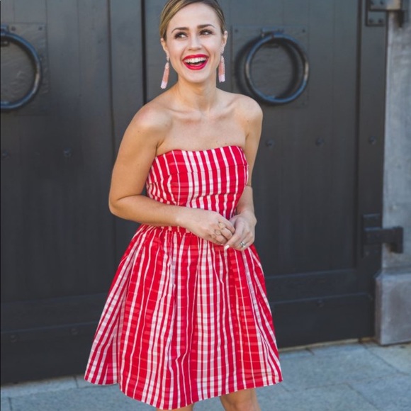 Vineyard Vines Dresses & Skirts - NWT Vineyard Vines Red Gingham Strapless Dress